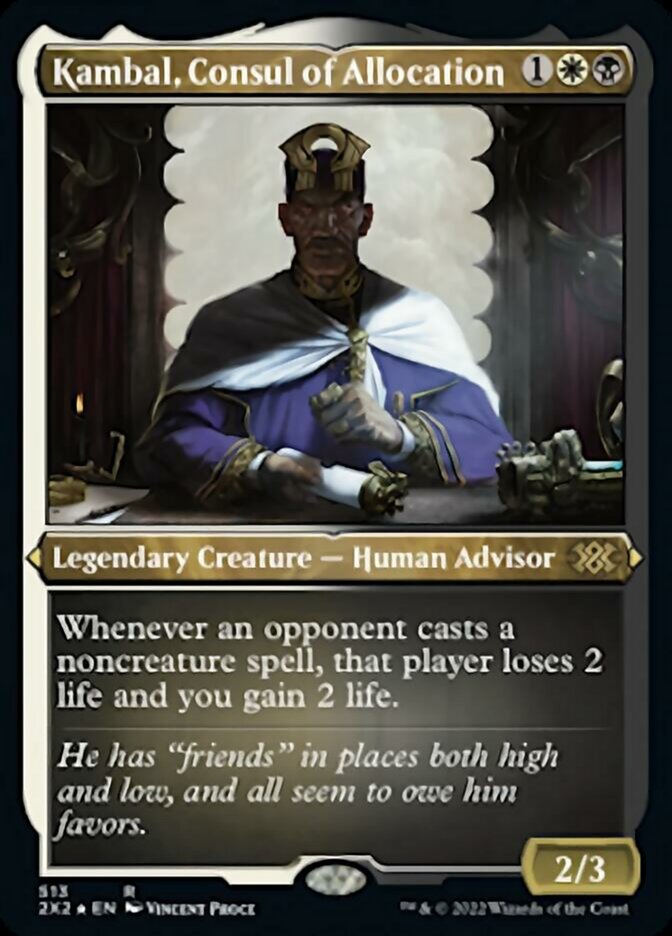 Kambal, Consul of Allocation (Foil Etched) [Double Masters 2022] | Exor Games Truro