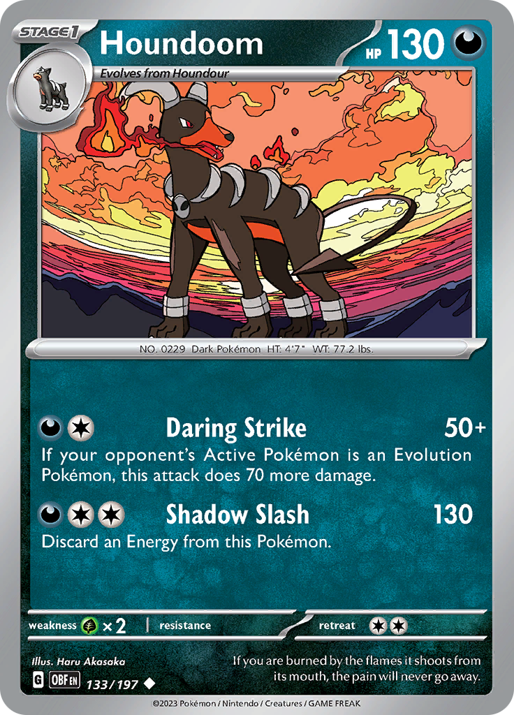 Houndoom (133/197) [Scarlet & Violet: Obsidian Flames] | Exor Games Truro