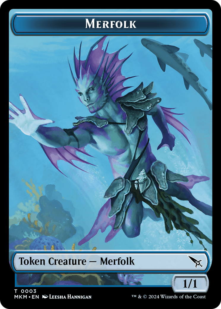 Thopter (0020) // Merfolk Double-Sided Token [Murders at Karlov Manor Tokens] | Exor Games Truro