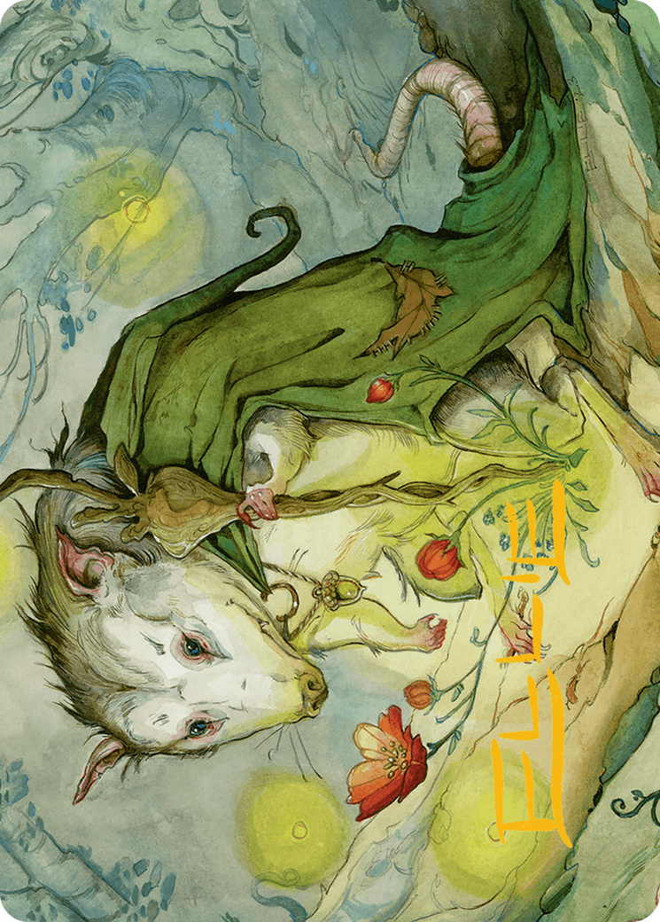 Tender Wildguide Art Card (Gold-Stamped Signature) [Bloomburrow Art Series] | Exor Games Truro