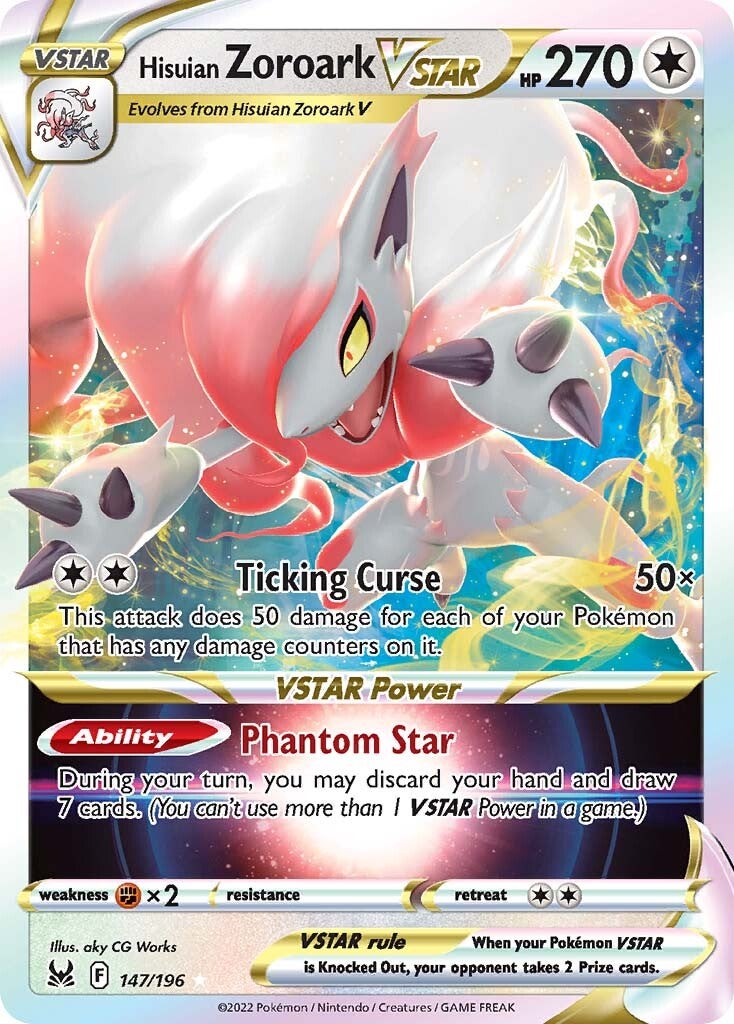 Hisuian Zoroark VSTAR (147/196) [Sword & Shield: Lost Origin] | Exor Games Truro