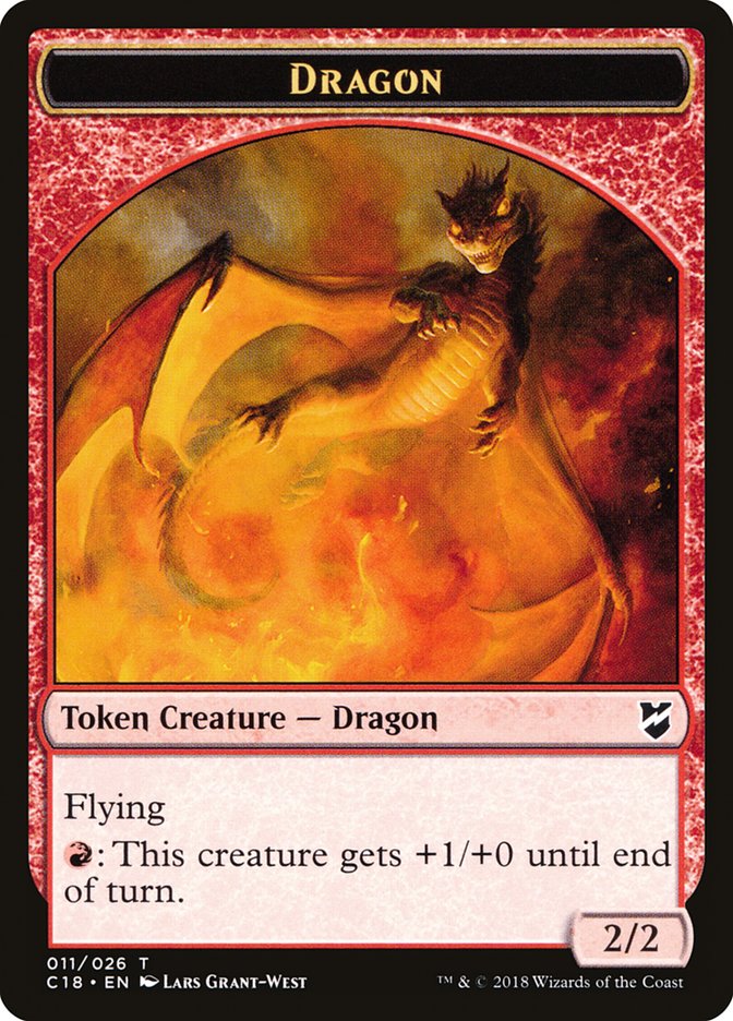 Dragon Egg // Dragon Double-Sided Token [Commander 2018 Tokens] | Exor Games Truro