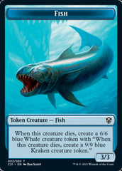 Beast (010) // Fish Double-Sided Token [Commander 2021 Tokens] | Exor Games Truro