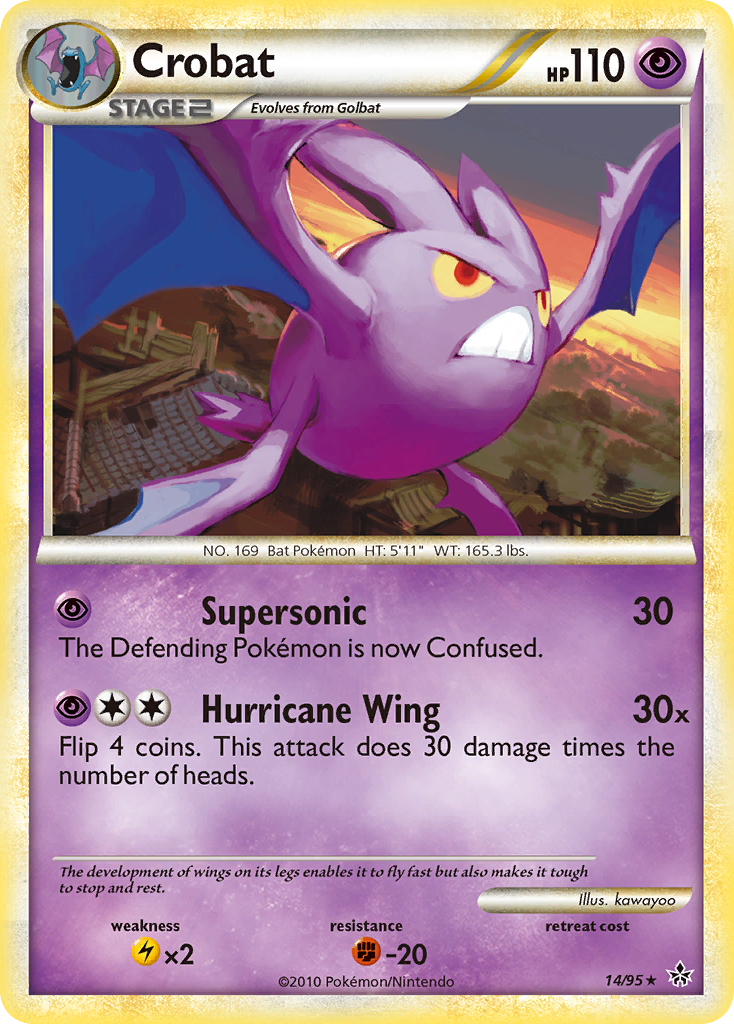 Crobat (14/95) [HeartGold & SoulSilver: Unleashed] | Exor Games Truro