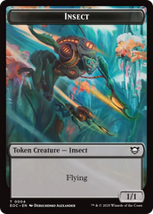 Insect // Beast (0005) Double-Sided Token [Edge of Eternities Commander Tokens] | Exor Games Truro