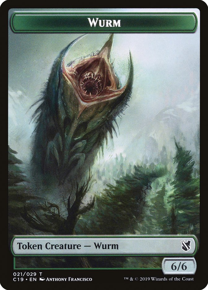 Beast (013) // Wurm Double-Sided Token [Commander 2019 Tokens] | Exor Games Truro