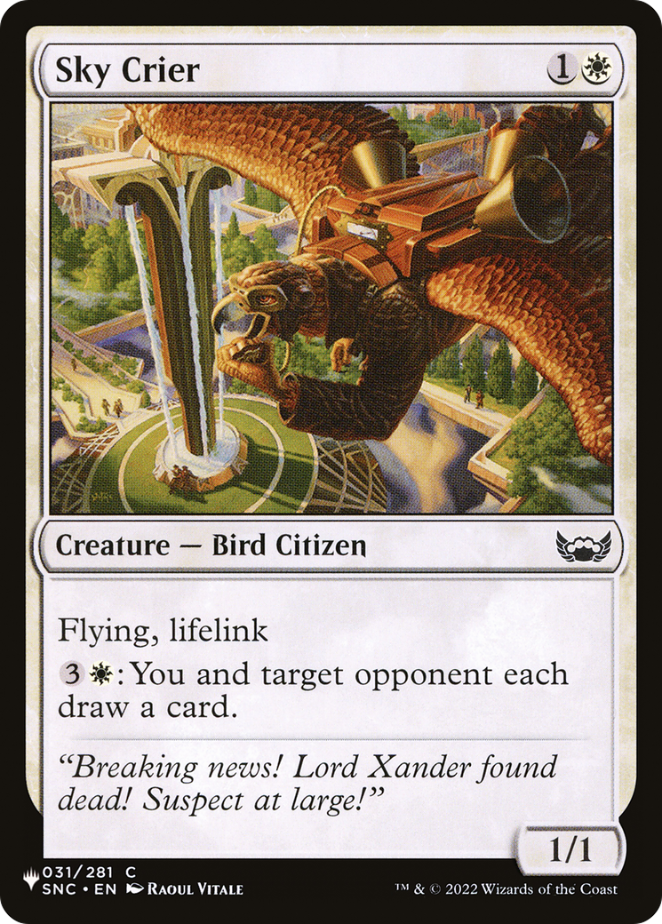 Sky Crier [The List Reprints] | Exor Games Truro