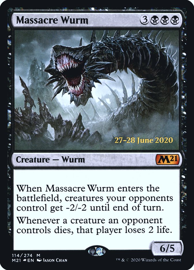 Massacre Wurm [Core Set 2021 Prerelease Promos] | Exor Games Truro