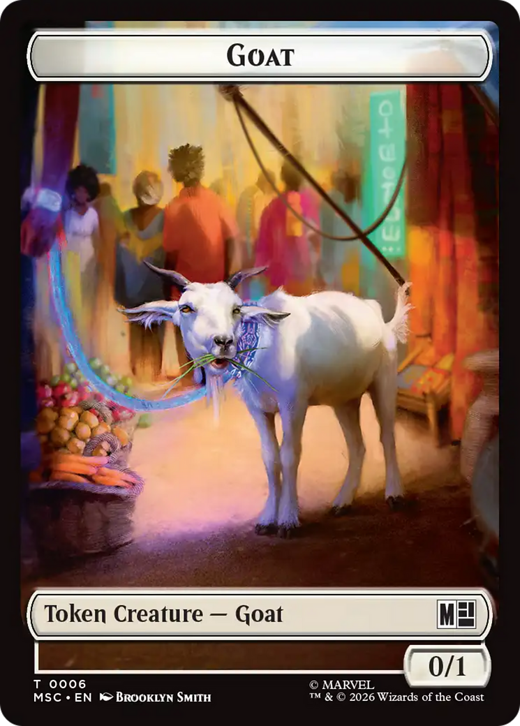Soldier // Goat Double-Sided Token [Marvel Super Heroes Commander Tokens] | Exor Games Truro