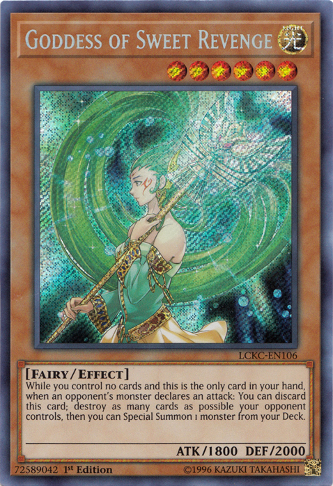 Goddess of Sweet Revenge [LCKC-EN106] Secret Rare | Exor Games Truro