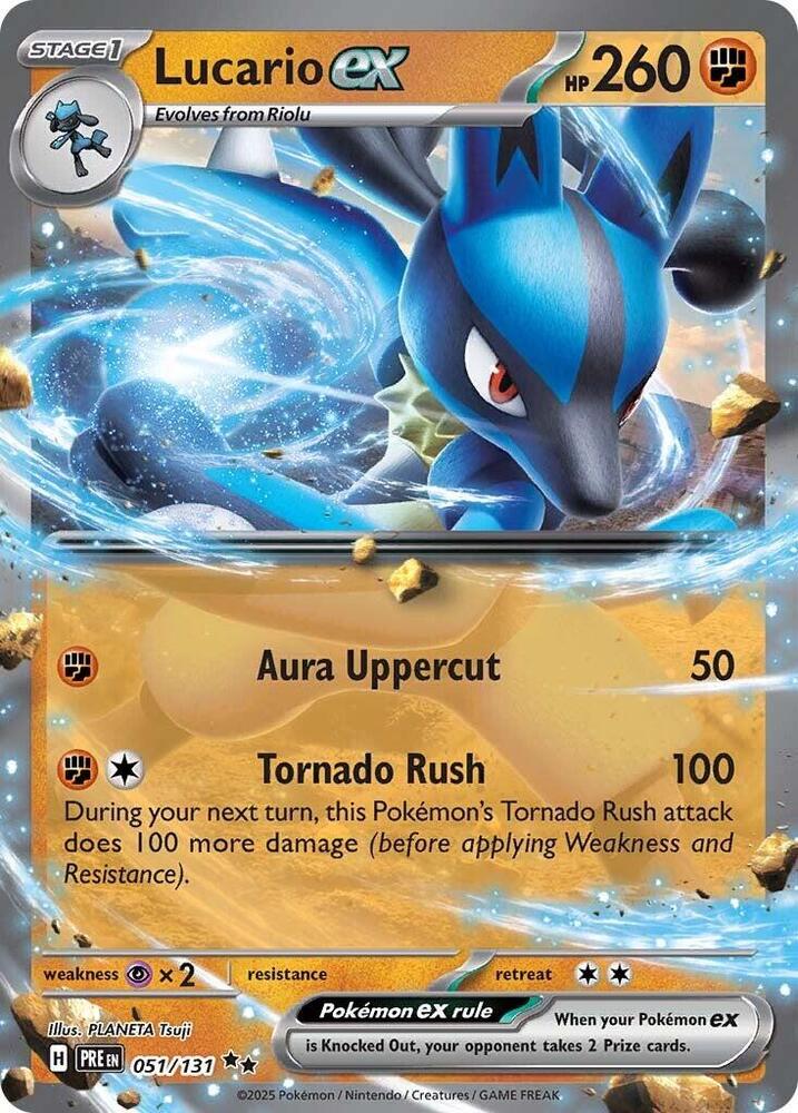 Lucario ex (051/131) [Scarlet & Violet: Prismatic Evolutions] | Exor Games Truro
