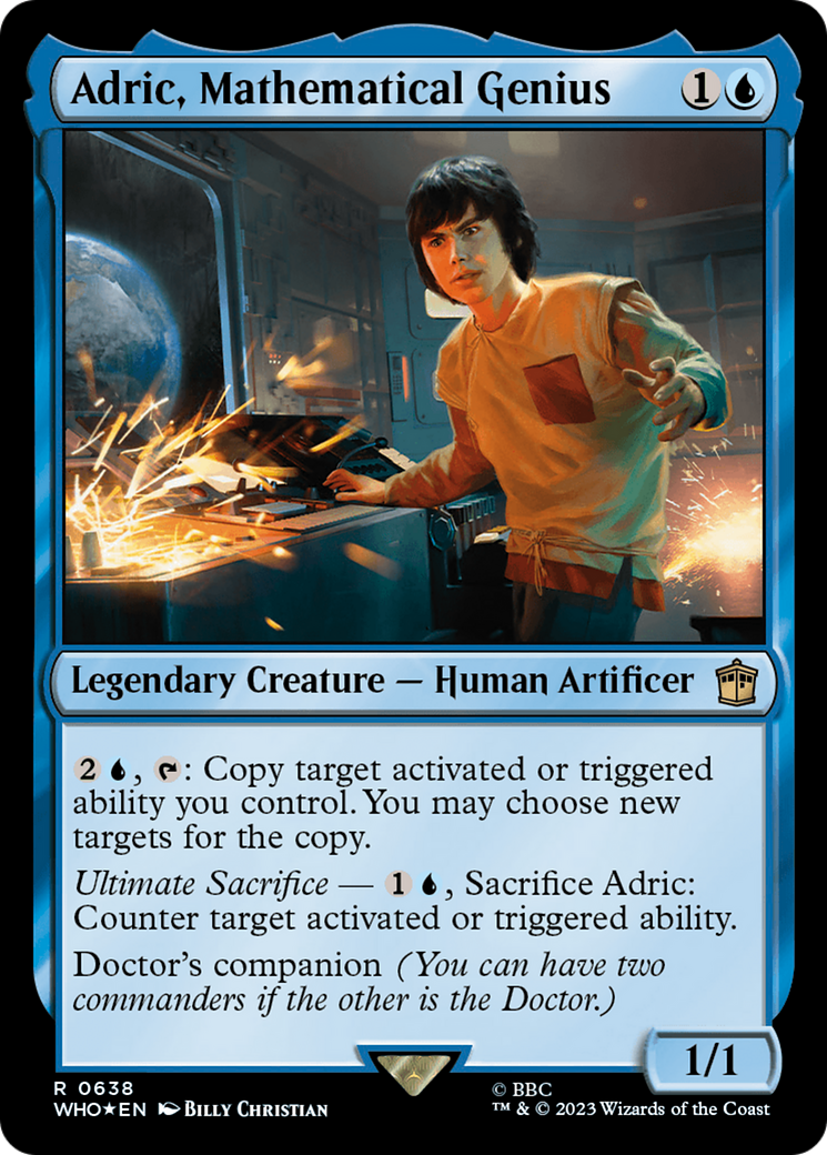 Adric, Mathematical Genius (Surge Foil) [Doctor Who] | Exor Games Truro