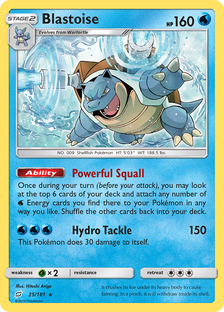 Blastoise (25/181) [Sun & Moon: Team Up] | Exor Games Truro