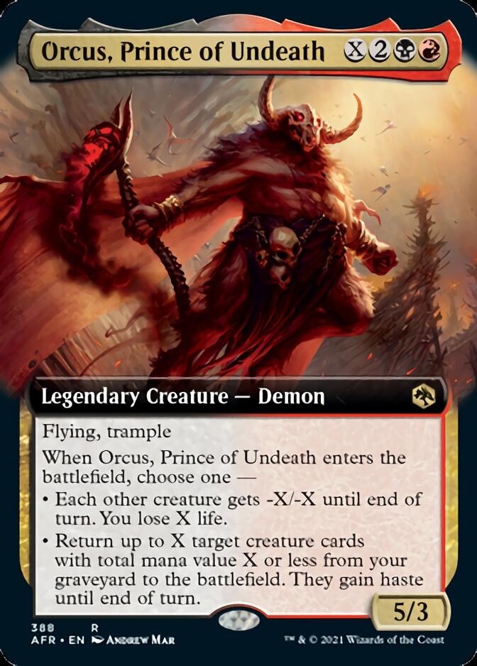 Orcus, Prince of Undeath (Extended Art) [Dungeons & Dragons: Adventures in the Forgotten Realms] | Exor Games Truro