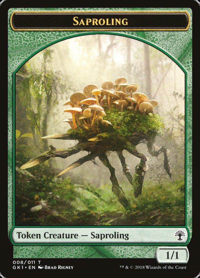 Voja // Saproling Double-Sided Token [Guilds of Ravnica Guild Kit Tokens] | Exor Games Truro