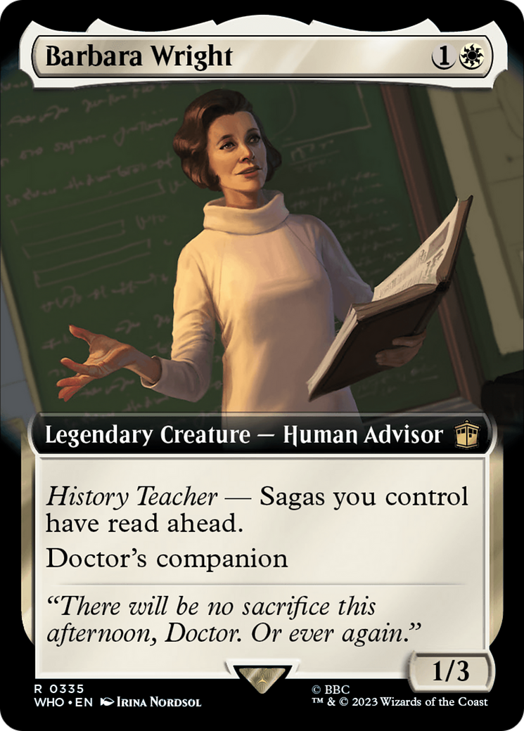 Barbara Wright (Extended Art) [Doctor Who] | Exor Games Truro