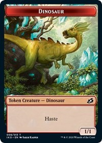 Dinosaur // Human Soldier (003) Double-Sided Token [Ikoria: Lair of Behemoths Tokens] | Exor Games Truro