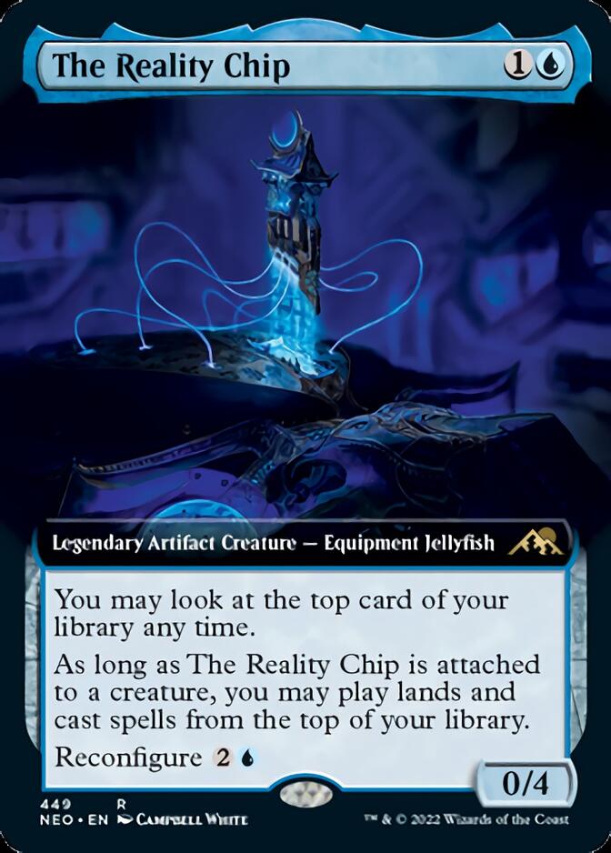 The Reality Chip (Extended Art) [Kamigawa: Neon Dynasty] | Exor Games Truro