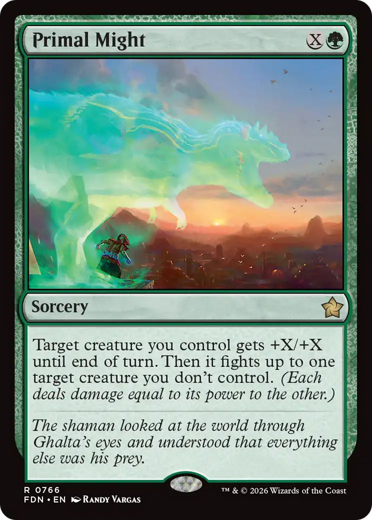 Primal Might (0766) [Foundations] | Exor Games Truro