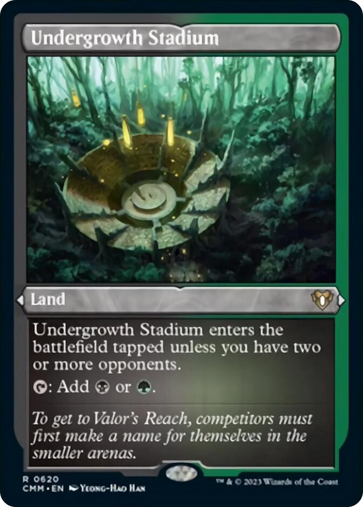 Undergrowth Stadium (Foil Etched) [Commander Masters] | Exor Games Truro