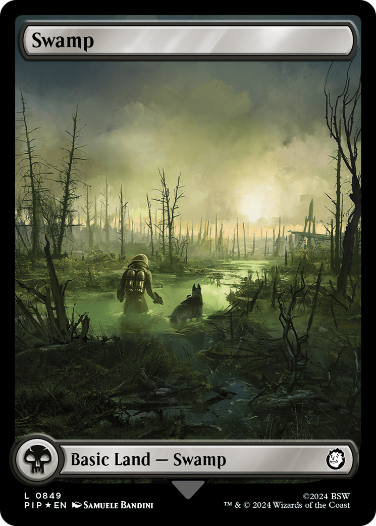 Swamp (0849) (Surge Foil) [Fallout] | Exor Games Truro