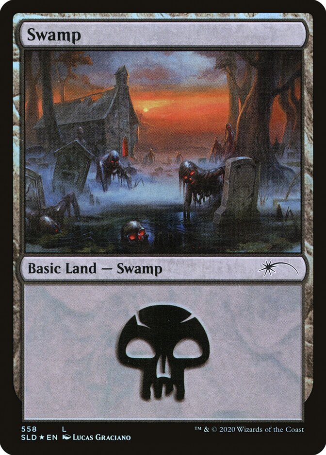 Swamp (Reanimated) (558) [Secret Lair Drop Promos] | Exor Games Truro