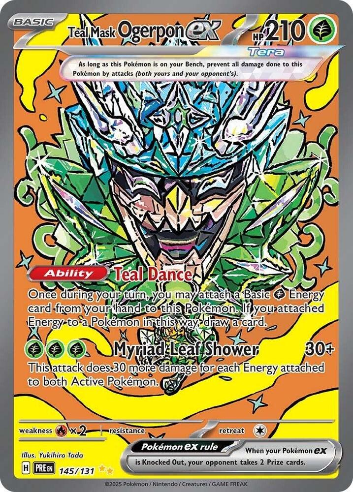 Teal Mask Ogerpon ex (145/131) [Scarlet & Violet: Prismatic Evolutions] | Exor Games Truro