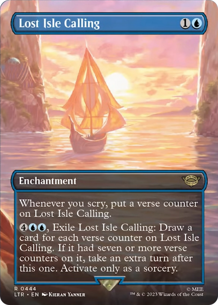 Lost Isle Calling (Borderless Alternate Art) [The Lord of the Rings: Tales of Middle-Earth] | Exor Games Truro