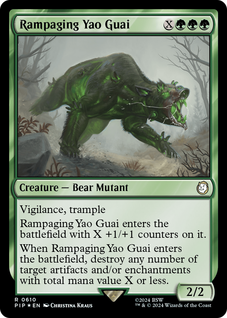 Rampaging Yao Guai (Surge Foil) [Fallout] | Exor Games Truro