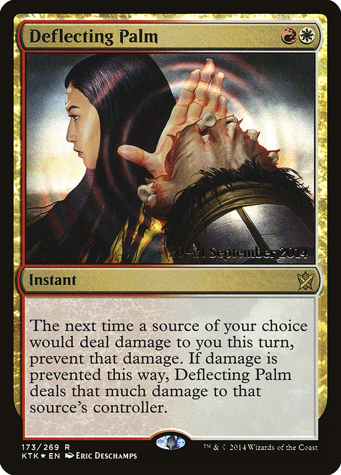 Deflecting Palm [Khans of Tarkir Prerelease Promos] | Exor Games Truro