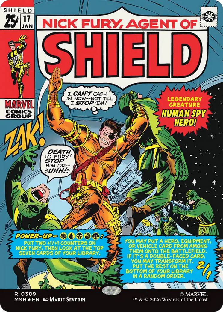 Nick Fury, Agent of SHIELD (Borderless) (0389) [Marvel Super Heroes] | Exor Games Truro