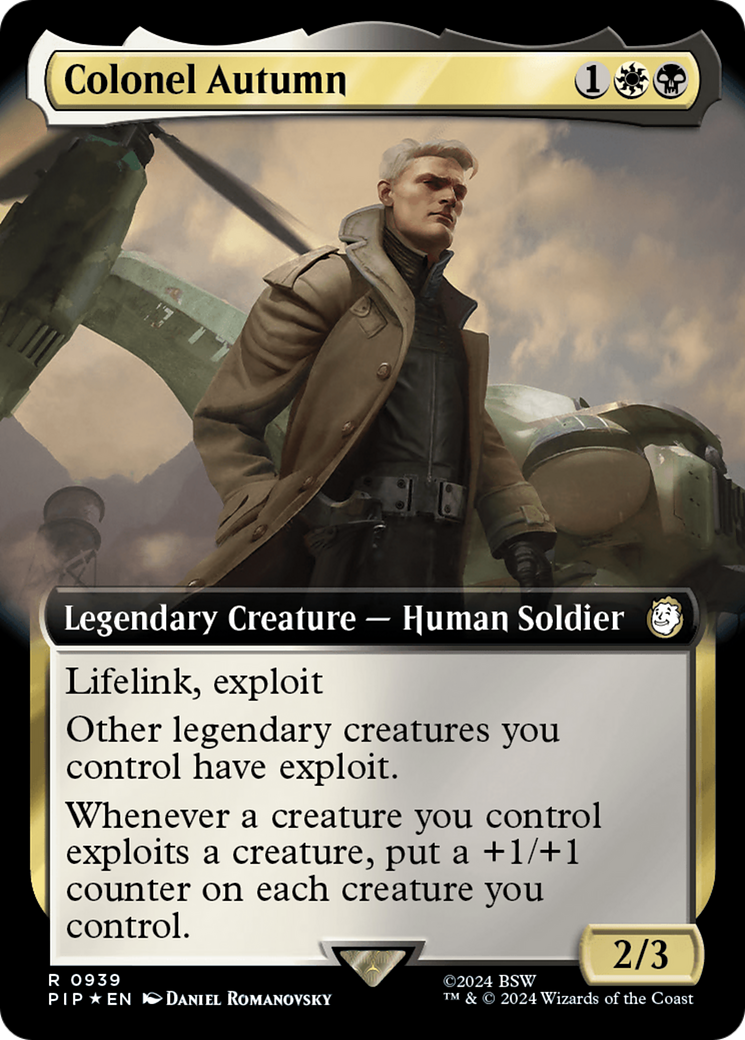 Colonel Autumn (Extended Art) (Surge Foil) [Fallout] | Exor Games Truro