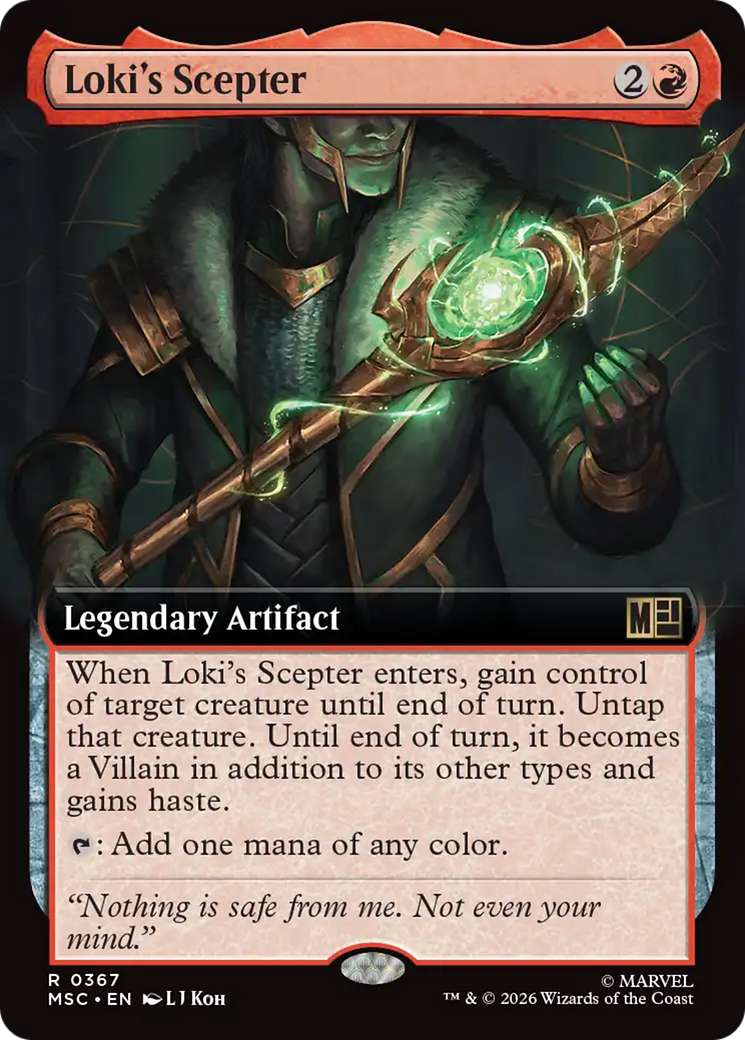 Loki's Scepter (Extended Art) [Marvel Super Heroes Commander] | Exor Games Truro