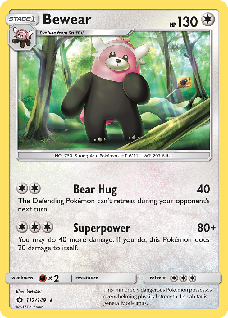 Bewear (112/149) [Sun & Moon: Base Set] | Exor Games Truro