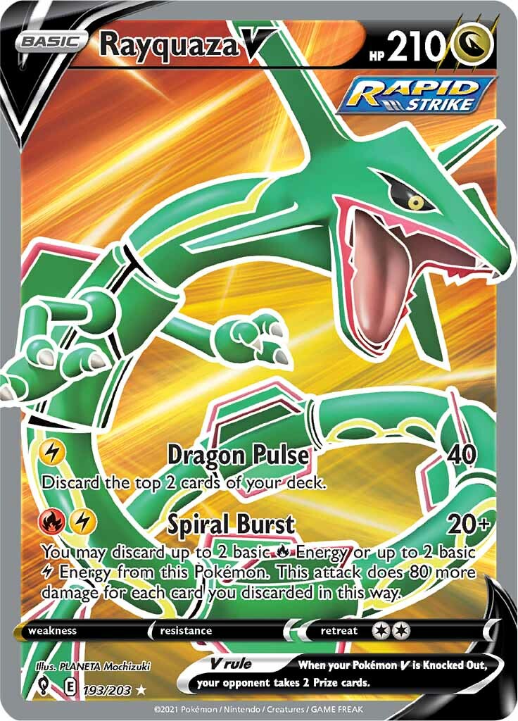 Rayquaza V (193/203) [Sword & Shield: Evolving Skies] | Exor Games Truro