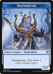 Human Warrior // Shapeshifter Double-Sided Token [Kaldheim Tokens] | Exor Games Truro