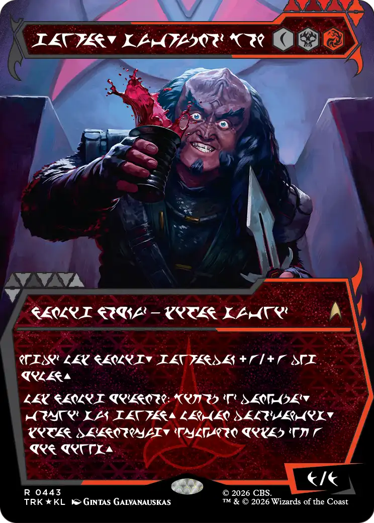 Gowron, Eager for Battle (Showcase) (Klingon) [Star Trek] | Exor Games Truro