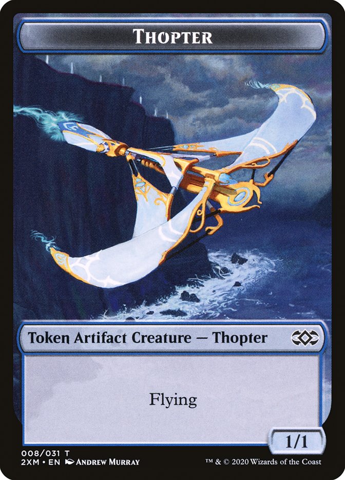 Golem // Thopter (008) Double-Sided Token [Double Masters Tokens] | Exor Games Truro