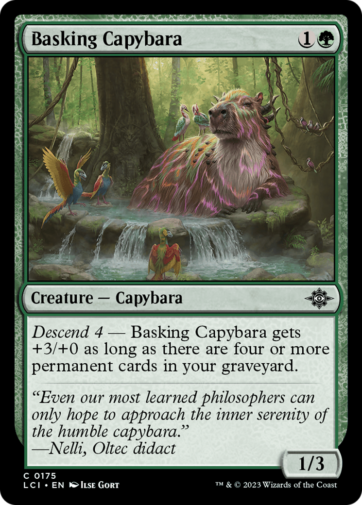 Basking Capybara [The Lost Caverns of Ixalan] | Exor Games Truro