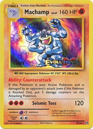 Machamp (59/108) (XY Evolutions Staff Prerelease) [XY: Black Star Promos] | Exor Games Truro