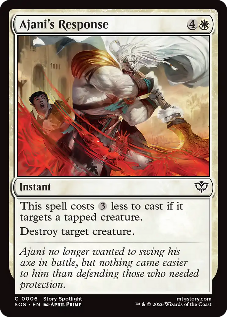 Ajani's Response [Secrets of Strixhaven] | Exor Games Truro