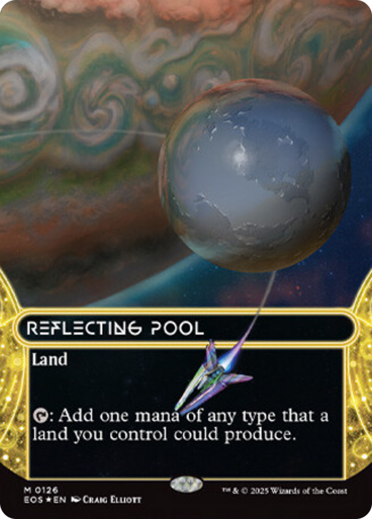 Reflecting Pool (0126) (Borderless) (Galaxy Foil) [Edge of Eternities: Stellar Sights] | Exor Games Truro
