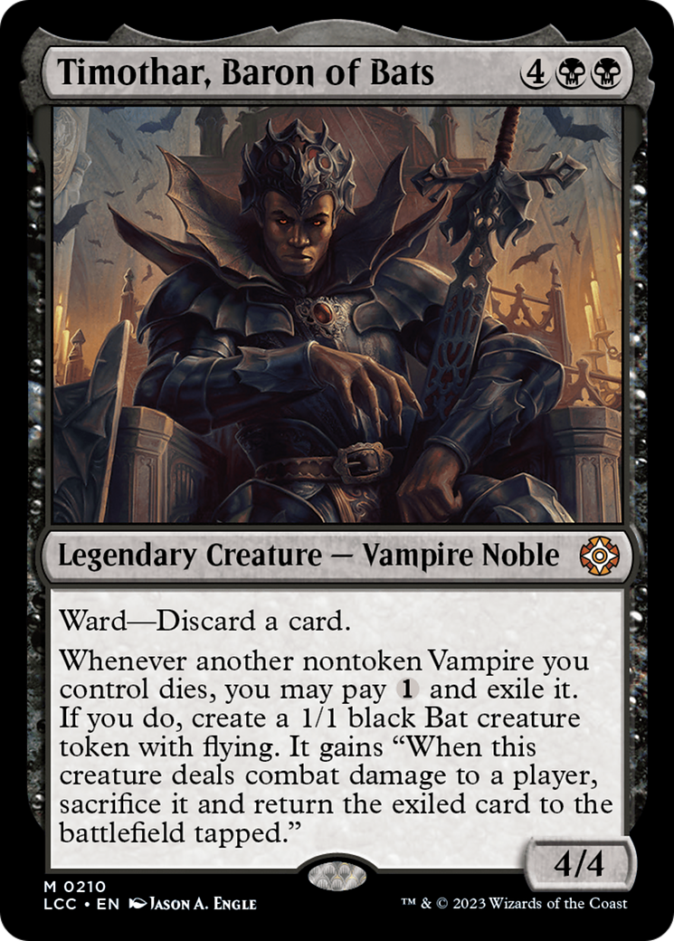 Timothar, Baron of Bats [The Lost Caverns of Ixalan Commander] | Exor Games Truro