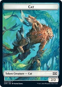 Cat // Copy Double-Sided Token [Double Masters Tokens] | Exor Games Truro