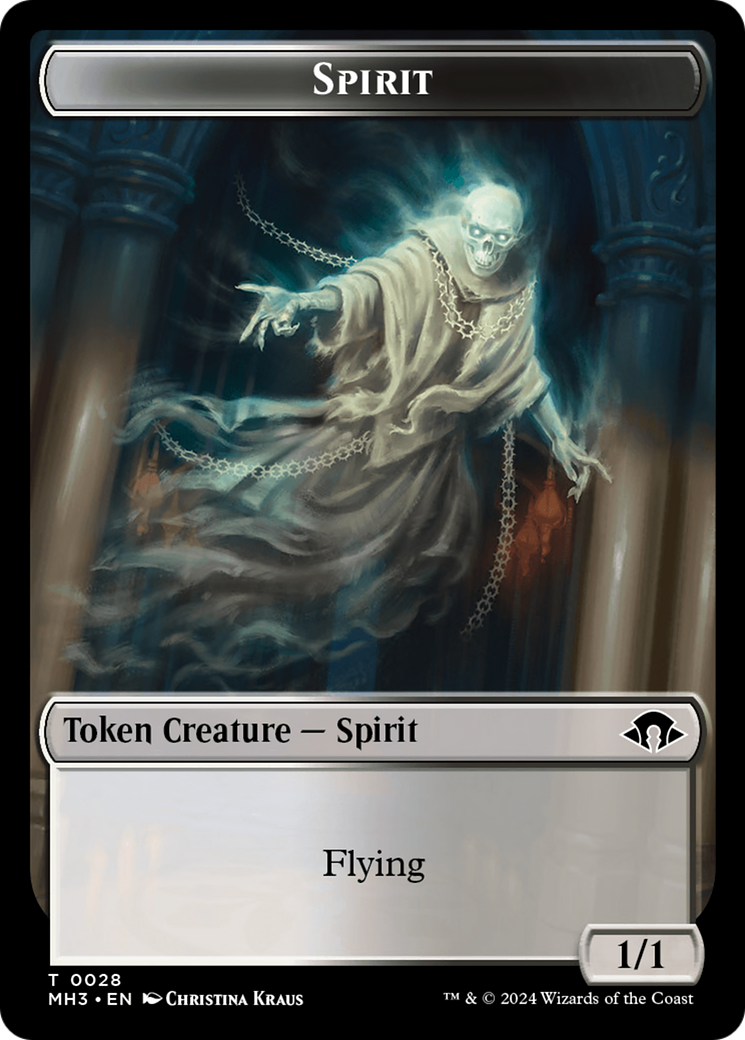 Phyrexian Germ // Spirit (0028) Double-Sided Token [Modern Horizons 3 Tokens] | Exor Games Truro