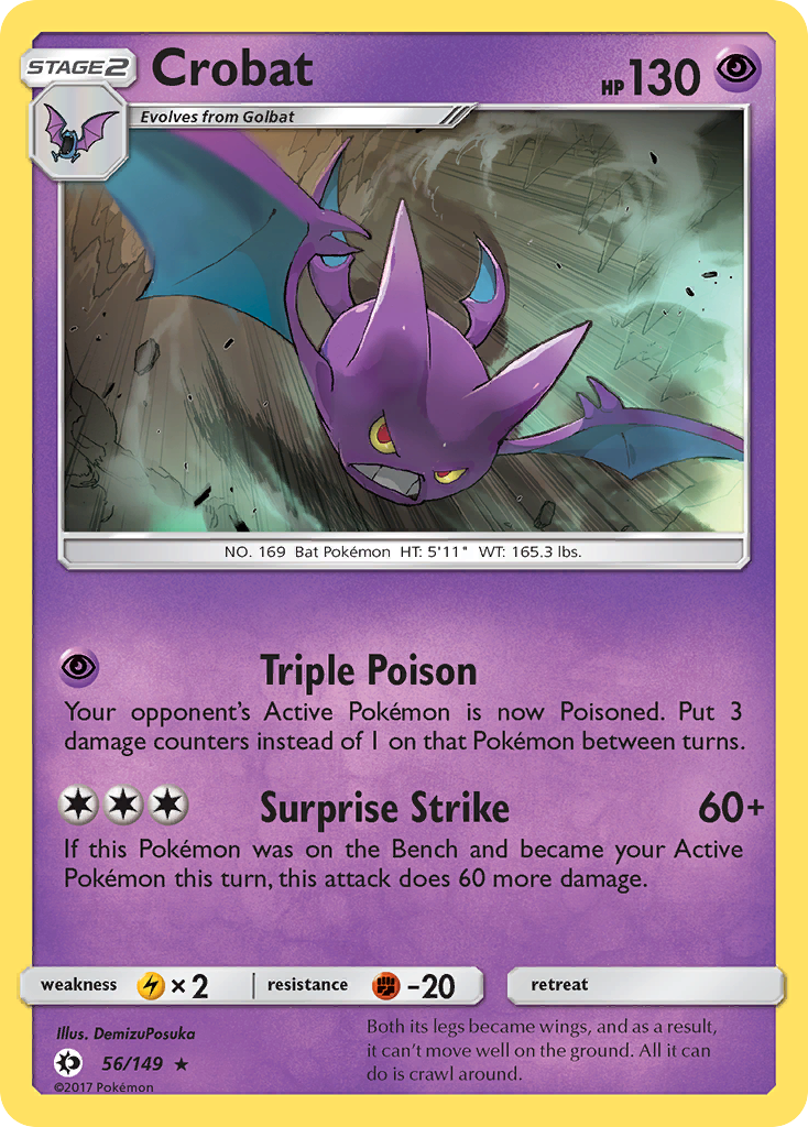 Crobat (56/149) [Sun & Moon: Base Set] | Exor Games Truro