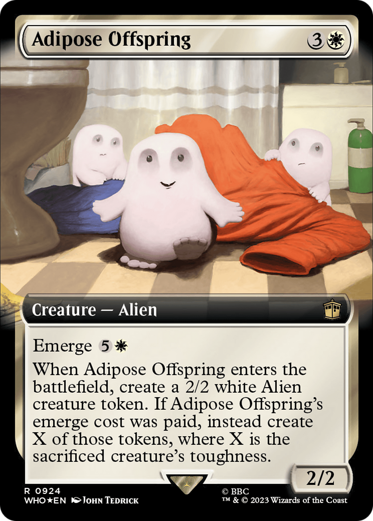 Adipose Offspring (Extended Art) (Surge Foil) [Doctor Who] | Exor Games Truro