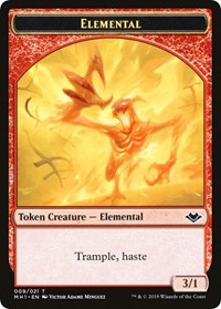 Elemental (009) // Spirit Double-Sided Token [Modern Horizons Tokens] | Exor Games Truro