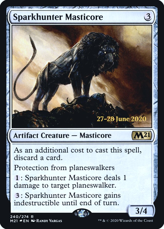 Sparkhunter Masticore [Core Set 2021 Prerelease Promos] | Exor Games Truro