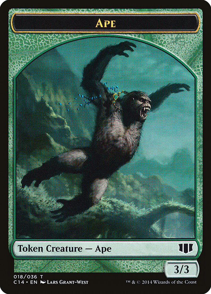 Ape // Zombie (011/036) Double-Sided Token [Commander 2014 Tokens] | Exor Games Truro